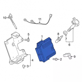 Блок ECU компьютер двигателя Ford Edge 15-18 3.5