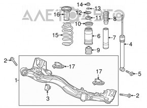 Амортизатор задній правий Honda HR-V 16-22