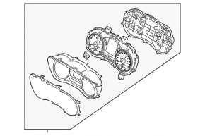 Щиток приборов Kia Forte 4d 14-16