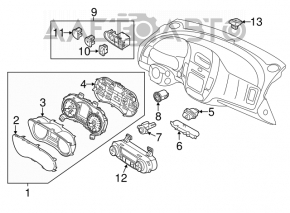 Щиток приборов Kia Forte 4d 14-16