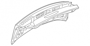 Крышка багажника Audi A4 B9 17-19
