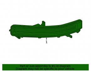 Поворотник левый Lincoln Nautilus 19-23
