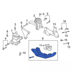 Опора АКПП с подушкой Ford Explorer 20-24 2.3T RWD