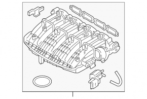 Коллектор впускной Audi Q5 80A 21-24 MHEV