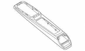 Накладка центральної консолі верхня Volkswagen ID.4 21-22 чорна