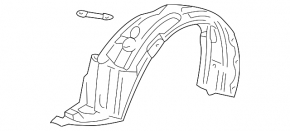 Подкрылок передний правый Toyota Prius 20 04-09