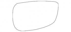 Дзеркальний елемент лівий Mazda CX-50 23-26 BSM