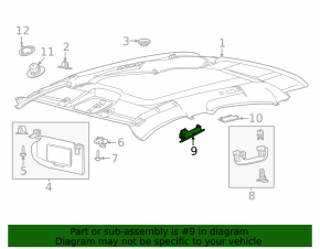 Плафон освещения задний Ford Mustang Mach-E 21-26