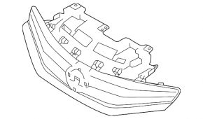 Решітка радіатора grill Nissan Versa Note 16-19 5d