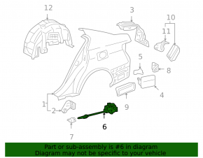 Замок лючка бензобака Lexus GS300 GS350 GS430 GS450h 06-11