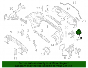Насадка глушника права Mercedes C-class W205 300/350e 15-21 AMG pkg, чорна