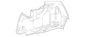 Обшивка арки правая Mercedes W213 E 300 17-18 черная