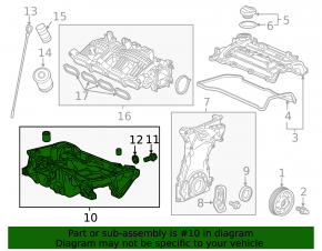 Поддон масляный Honda Accord 18-22 1.5T L15B7