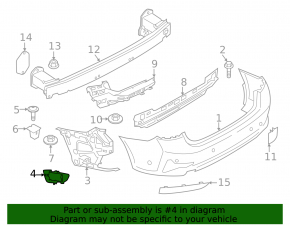 Кронштейн датчика слепых зон BSM левый BMW 3 G20 23-26