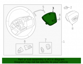 Накладка руля Audi E-Tron 19-23