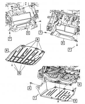 Защита двигателя Jeep Patriot 11-17