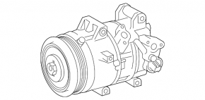 Компресор кондиціонера Toyota Corolla 14-19