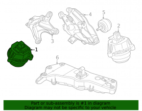 Подушка двигателя правая BMW X3 G45 25-26 3.0T