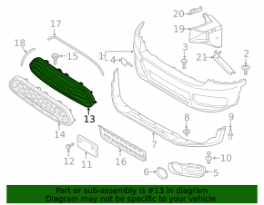 Решетка радиатора grill Mini Cooper Countryman F60 17-20 накладки глянец