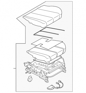 Пасажирське сидіння Subaru Outback 10-11 без Airbag