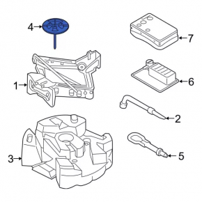Крепление пенопласта в багажнике Ford Fusion mk5 17-20
