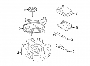 Крепление пенопласта в багажнике Ford Fusion mk5 17-20