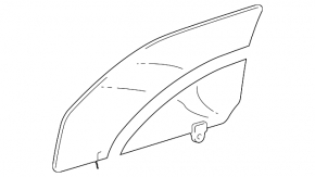Скло дверей передньої лівої Lexus RX300 RX330 RX350 RX400h 04-08