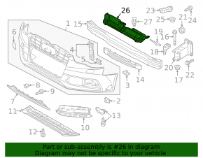 Накладка радіаторної решітки grill Audi A5 13-16