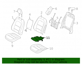 Подогрев подушки водительского сиденья Ford Escape MK4 20-23