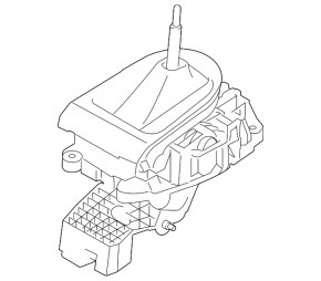 Накладка шифтера КПП Ford Mustang mk6 18-23 под карбон, хром, царапины