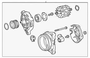 Генератор Lexus IS300 21-25