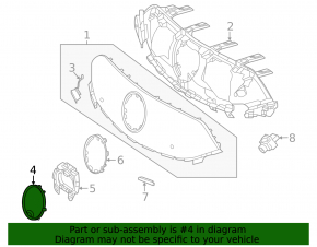 Емблема решітки радіатора grill Mercedes EQE-class V295 23-25 під радар