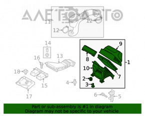 Корпус воздушного фильтра Hyundai Santa FE 19-20 2.4 KOR