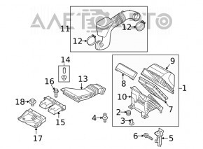 Корпус воздушного фильтра Hyundai Santa FE 19-20 2.4 KOR