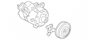 Компрессор кондиционера Ford Explorer 20-24 3.0T