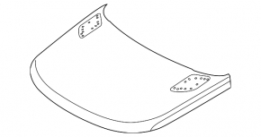 Капот голий Land Rover Range Rover Sport 14-22