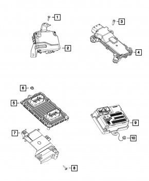 Блок ECU компьютер двигателя Chrysler 200 15-17 3.6