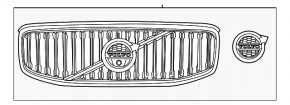 Решетка радиатора grill Volvo XC60 18-21 Inscription, без камеры