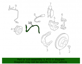 Шланг тормозной передний левый BMW X1 E84 13-15