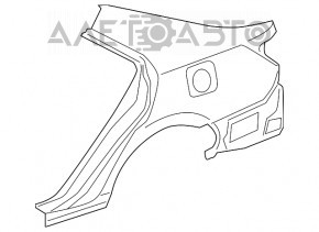 Крыло заднее правое Toyota Camry v50 12-14 usa