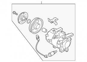 Компресор кондиціонера Kia Soul 14-19 1.6T