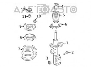 Опора амортизатора передняя левая Kia K5 21-24 1.6T