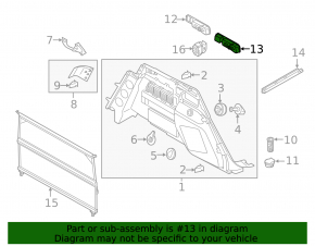 Рычаг откидывания задних сидений правый Audi Q5 80A 18-24 черный