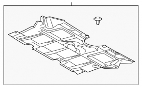Захист двигуна Lexus GS300 GS350 GS430 06-11 awd