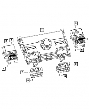 Управление пневмо-подвеской Jeep Grand Cherokee WL 21-26