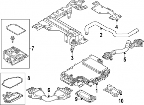 Кронштейн инвертора задний Mazda CX-90 24-26 PHEV