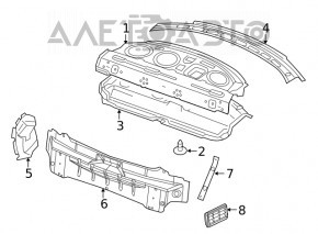 Задняя панель Dodge Challenger 15-23 рест