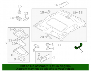 Ручка потолка передняя левая Audi A4 B9 20-25 черная