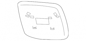 Зеркальный элемент правый Subaru Tribeca B10 08-14