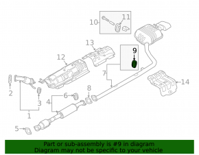 Резинка крепления глушителя задней части Hyundai Elantra 21-26